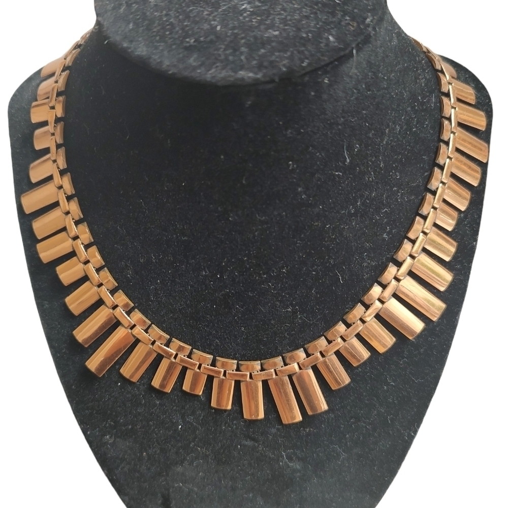 Iconic Renoir Post-Arts & Crafts Copper Nefertiti Necklace